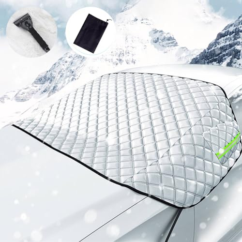 Frontscheibenabdeckung Winter für VW Taos Caddy Amarok Sport up! e-up! C Coupe 2000-2023 2024, Die Gegen Schnee, EIS, Frost, Windschutzscheibenabdeckung, Verschenken Schneeschaufel