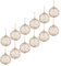 NOLITOY 12st Weihnachtskugeln Goldene Weihnachtsdekorationen Weihnachtsbaum Anhänger Weihnachtsdekoration Drinnen Bruchsicherer Weihnachtsschmuck Feiertagsbaumdekor Eisen 6cm Ball
