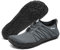 Racqua Wasserschuhe Badeschuhe Herren Schwimmschuhe Damen Slip On Wandern Pool Surfen Strand Schwimmen rutschfeste Schnell Trocken Aquaschuhe Grau EU 45