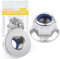 Caianwin M6 20 pezzi Dado a Vite con Flangia in Acciaio Inox 304 con Motivo Floreale