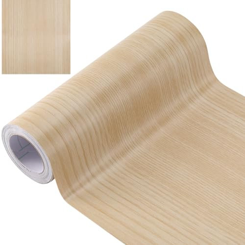 GORGECRAFT 10m X 20cm Reparaturband Flicken Für Holz Strukturiert Selbstklebend Tapetenrandaufkleber Maisseide PVC Selbstklebend Realistische Holzmaserung Reparaturband Furnierkantenstreifen Ecktisch
