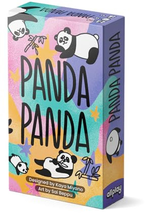 Allplay Panda Panda | Tiny Box Card Game | Fast Hand Management Game for 2–4 Players | Ages 6+ | Quick Family Fun