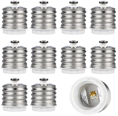 MEGYAD 10 pezzi Adattatore attacco lampada Convertitore: adattatore da E40 a E27 attacco lampadina adattatore da E40 a E27 Socket adattatore per lampada, adattatore per attacco lampada per lampade a