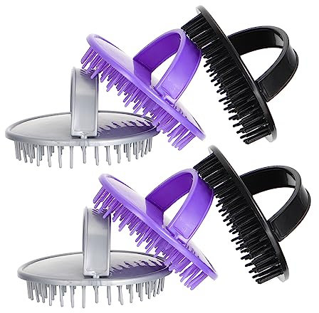TOVINANNA 6stücke Kopfhautmassagebürste Shampoobürste Mit Sanften Borsten Haarreinigungsbürste Zur Kopfhautpflege Wiederverwendbar Für Nasse Und Trockene Haare Haarwaschkamm Zur Entspannung