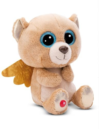 NICI Kuscheltier GLUBSCHIS Bär Glowy Bombo 15cm braun - Stofftier aus weichem Plüsch, niedliches Plüschtier zum Kuscheln und Spielen, für Kinder & Erwachsene, tolle Geschenkidee - 49694