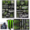 Helm Aufkleber 4 Stück Motorrad Sticker Sticker Motorrad Monster Energy Aufkleber Monster Sticker Monster Aufkleber geeignet für Motorrad Skateboard und Dirtbike Enthusiasten