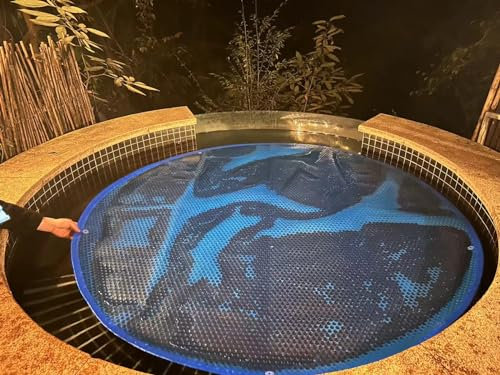 Cobertor Solar Piscina Piscina Redonda Cubierta Caliente 25 24 21 18 16 15 14 13 12 10 8 6 5 4 Ft, por Encima De La Piscina De Tierra Manta Solar 20mil De Espesor(Size:8m/26FT)
