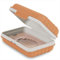 Quatish Porte-savon, porte-savon pour douche, étui à savon de voyage avec couvercle pour salle de sport, articles de toilette de voyage, portable, étanche, orange