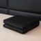 FEBE Tagesdecke Bettüberwurf 240x220 cm Schwarz Überwurfdecke Sofadecke Sofaüberwurf Flauschig Mikrofaser Zimmer Deko Throw Blanket