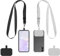 Dimeho 2 Packs Phone Lanyard Adjustable Neck Strap Multifunctional Universal Cell Phone Patch Removable Wrist lanyards for Keys Compatible with Most Smartphones ID Badge Card Holder