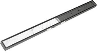 72 S-Stainless Steel Series Complete Kit with Low Profile Tile Insert Frame in Gunmetal