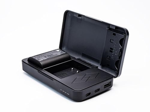 REFLEX CAMERA Charger Case with SD Card Storage & Power Bank Function - Dual Charging, Works with Fujifilm NP-W126 Batteries & Camera Models X-T Series/X-E Series/X-A Series/X-M Series & X-Pro Series