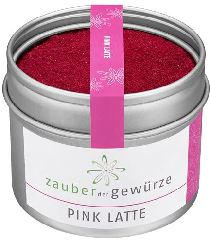 Zauber der Gewürze Pink Latte – Superfood Pulver mit roter Bete und Acai, ideal für Pink Latte, Pink Chai Latte oder Pink Matcha Latte, 60 g