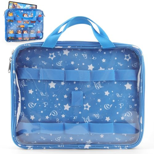 Taladad Tasche für Edurino Figur und Stift, Kompatibel mit 8 bis 10 Zoll Kinder Tablet, Tasche für Tiptoi Stift und Bücher (Blau)