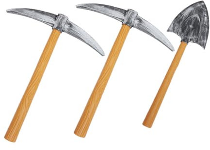 Garneck Spitzhacke Schaufel Requisiten Set Für Kostüme - 3 Stück Ideal Für Partys Bühnenaufführungen Und Cosplay 49X42X4.5Cm
