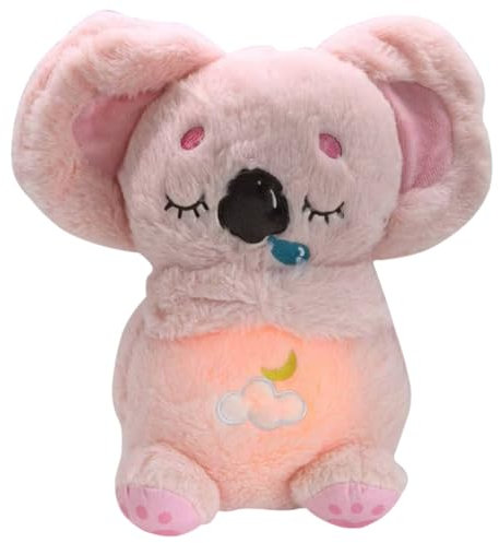 Schlummer Otter Kuscheltier,Beruhigender Otter Mit Atembewegungen Und Musik, Tragbares Plüsch-Babyspielzeug Zum Beruhigen Und Kuscheln, Sensorische Details, Babyparty Und Neugeborenen Geschenk