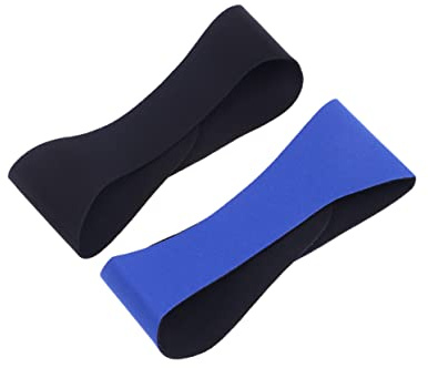 GAROZATION 3stücke Wasserdichte Schwimmstirnband Für Erwachsene Und Junge Mädchen Unisex-ohrband Mit Haarschutz Schwimm-stirnband Für Wassersport Rutschfest Schweißbeständig Schwarz Dunkelbla
