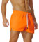 AIMPACT Sporthose Herren Kurz 3 Inch Mesh Basketball Shorts Herren Atmungsaktive Jogginghose Kurz Tennishose mit Taschen (Orange-L)