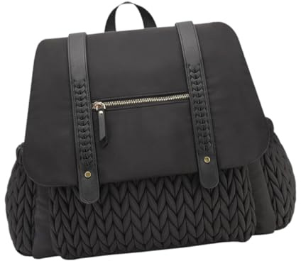 Colcolo Windel Rucksack Verstellbarer Schultergurt Dauerhaftigkeit Windel Wechseln, Schwarz