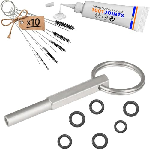 HERRAMIENTA EXTRACTOR DE TORNILLOS CLAVE DE CABEZA OVAL REPARACIÓN MÁQUINA DE CAFÉ REEMPLAZO COMPATIBLE CON SAECO PHILIPS JURA MIELE SIEMENS GAGGIA KRUPS AEG GAGGENAU DELONGHI MELITTA BOSCH ETC…