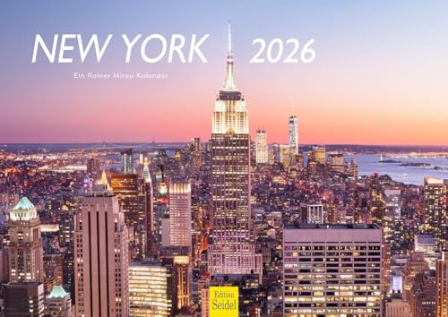 Edition Seidel Premium Kalender New York 2026 Format DIN A4 Wandkalender USA Amerika Big Apple Metropole Skyline Rainer Mirau