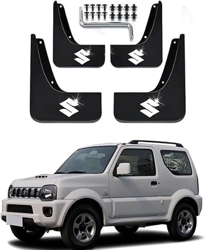 4 Pezzi Paraspruzzi Auto per Suzuki Jimny 2015 2016 2017 2018, Set Completo Anteriore e Posteriore Antispruzzo Impermeabile Protezione da Acqua
