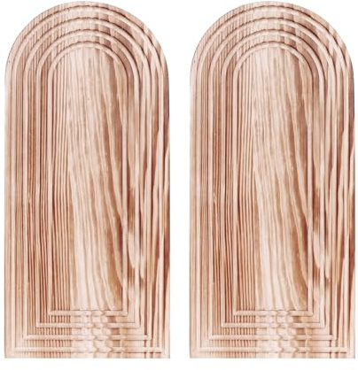 Rustic Wall Planters - Set of 2 Wooden Vases Decorative Boho Flower Stand Versatile Wall Planter | Entrance, Hallway, Kitchen, Living Room, Bathroom, Dining Room, Bedroom