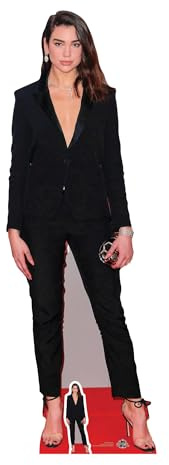 Star Cutouts Ltd CS716 Lifesize cardboard cut Out with Free Mini Cut Out of Dua Lipa, Cardboard, Multi-Colour, 175 x 59 x 175 cm