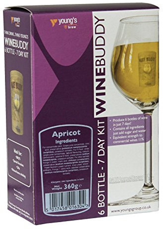 WineBuddy Apricot Fruit Wine Kit - 6 Bottles in 7 Days - Young's Home Brew