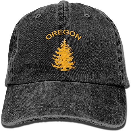 Oregon Douglas Pine Tree Unisex Erwachsene Baseballmütze Sport Outdoor Cowboy Cap für Damen und Herren Snapback, schwarz, Einheitsgröße