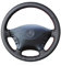 MEWANT Lenkradbezug für W639 Viano Vito Individuelle DIY Hand Nähen Schwarz Kunstleder Mikrofaser Leder Auto Lenkradhülle