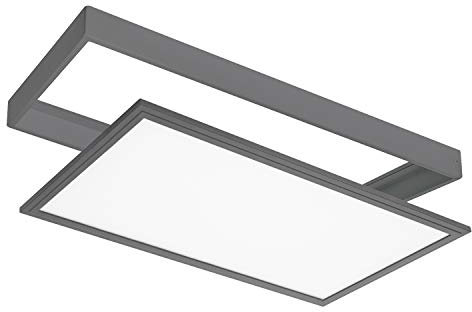 Sulion 122057 Panneau LED adapté pour l'extérieur, Aluminium, 24 W, Gris Anthracite, 60x30x10