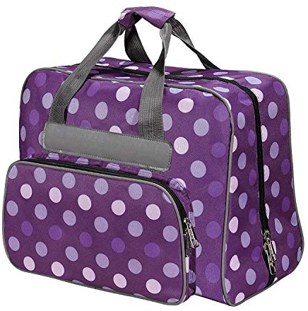 Baby Snap Nähmaschinentasche 45x21x37 cm stabile hochwertige Tasche für Transport und Aufbewahrung Haushaltsnähmaschinen (Multicolor Lila)