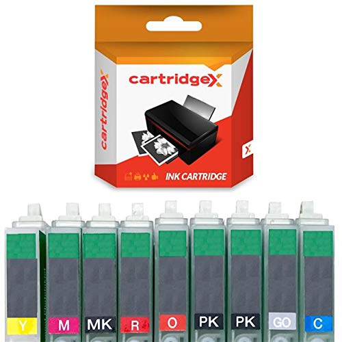 Cartridgex Compatible 8 Ink Cartridge Set Replacement for Epson Stylus Photo R2000