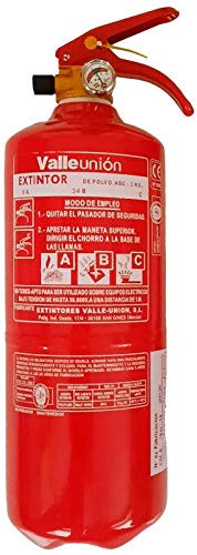 Estintore 2 kg ABC con supporto per auto, casa, camper, ufficio, cucina