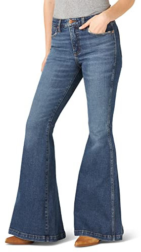 Wrangler Retro-Damen-Jeans, Schlaghose, hohe Taille, Paige, 31-36
