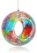 Dream Garden Multi-color Circle Glass Bird Feeder, 17 cm, Hanging Mount, Weatherproof, For Hummingbird, Wild Birds, Seed, Nut