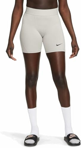 NIKE DH8327-052 W NK DF Strike NP Short Pants Damen Pewter Grey/Black Größe XL