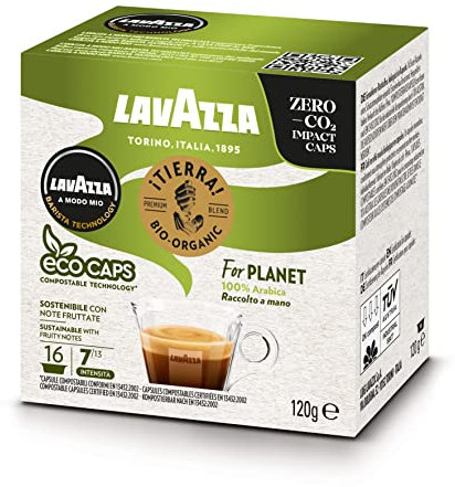 Lavazza A Modo Mio Tierra Bio for Planet 16 ECO CAPS Coffee Capsules (2)