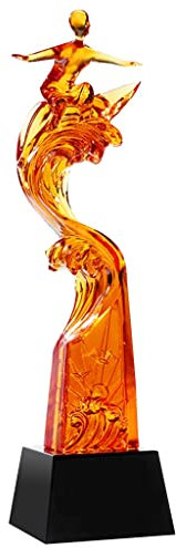 Pokale, Medaillen Auszeichnungen Reite Fleißig Auf Wind Und Wellen Und Gewinne Trophäe Surfende Glastrophäe Trophäe Der Gala-Verleihung Medaillenpreise Im Abenteuerwettbewerb Pokale