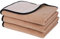 PETTOM wasserdichte Hundedecke 100x75cm, Weiche Hundedecke für große und kleine Hunde, Schutzdecke für Sofa, Bett Autositz, Möbel - 30°C waschbar (M, Kamelbraun)