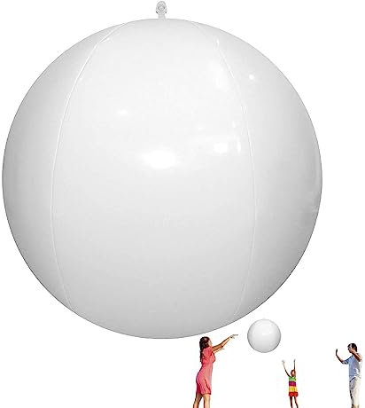 Anloximt Plage éclairés,Jouets Piscine à Boules Lumineuses Lumineuses - Jeux gonflables fête Plage Piscine extérieure, Ballon Plage Lueur LED luminosité pour des