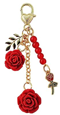 porte-clés de voiture femme inoxydable anneau porte clés mousqueton personnalisé porte clés avec mousqueton Pendentif fleur drôle mignon