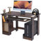 Blisswood Home Office Desk, Computer Desk With Shelves & Sliding Keyboard Tray PC Laptop Table For Writing Workstation Bedroom Study Furniture (Rustic, 90 x 55 x 72CM)