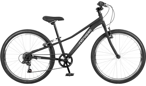 Retrospec Dart 20 & 24 Inch Kids Bike - 7-Speed Hybrid Bicycle for Ages 6-11 with 29in All-Season Tires & Shock Absorption - Adjustable Height Youth Bike with V-Brakes & Smooth Gear Shifting