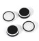 DLseego Thumb Grip Caps for PlayStation Portal - Soft Silicone Anti-Fingerprint Joystick Caps, Anti-Slip Thumb Grip Cover Compatible with PlayStation Portal Remote Player - Black White
