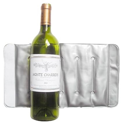DaaJu Wine Bottle Cooler Wine Bottle Jacket Long Lasting Gel Wine & Champagne Cooler Bottles Sleeves Ice Pack Cooler Pack for Travel Picnic Camping Reusable+Wine Stopper