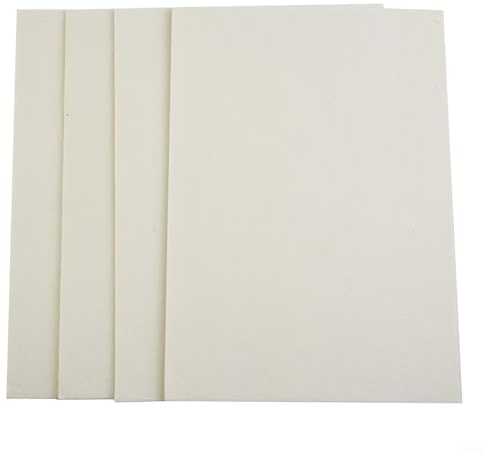CWOQOCW A4 21 * 29 cm Alta Temperatura 3mm Fibra Cerámica Junta Papel DIY Corte Hoja de aislamiento ignífugo para estufa de pellets, estufa de leña, horno, caldera (B 4 piezas)