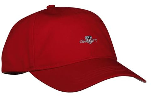 GANT Unisex Shield Cotton Twill Cap Baseballkappe, Ruby RED, One Size