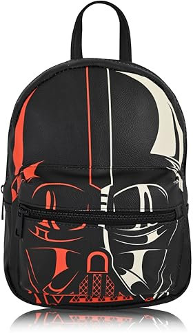 Fast Forward Darth Vader Rucksack für Herren, Damen, Unisex, niedlicher Mini-Darth Vader-Rucksack, Geldbörse, Schultertasche, Darth Vader-Tasche und Darth Vader-Zubehör, DARTH VADER, Tagesrucksäcke